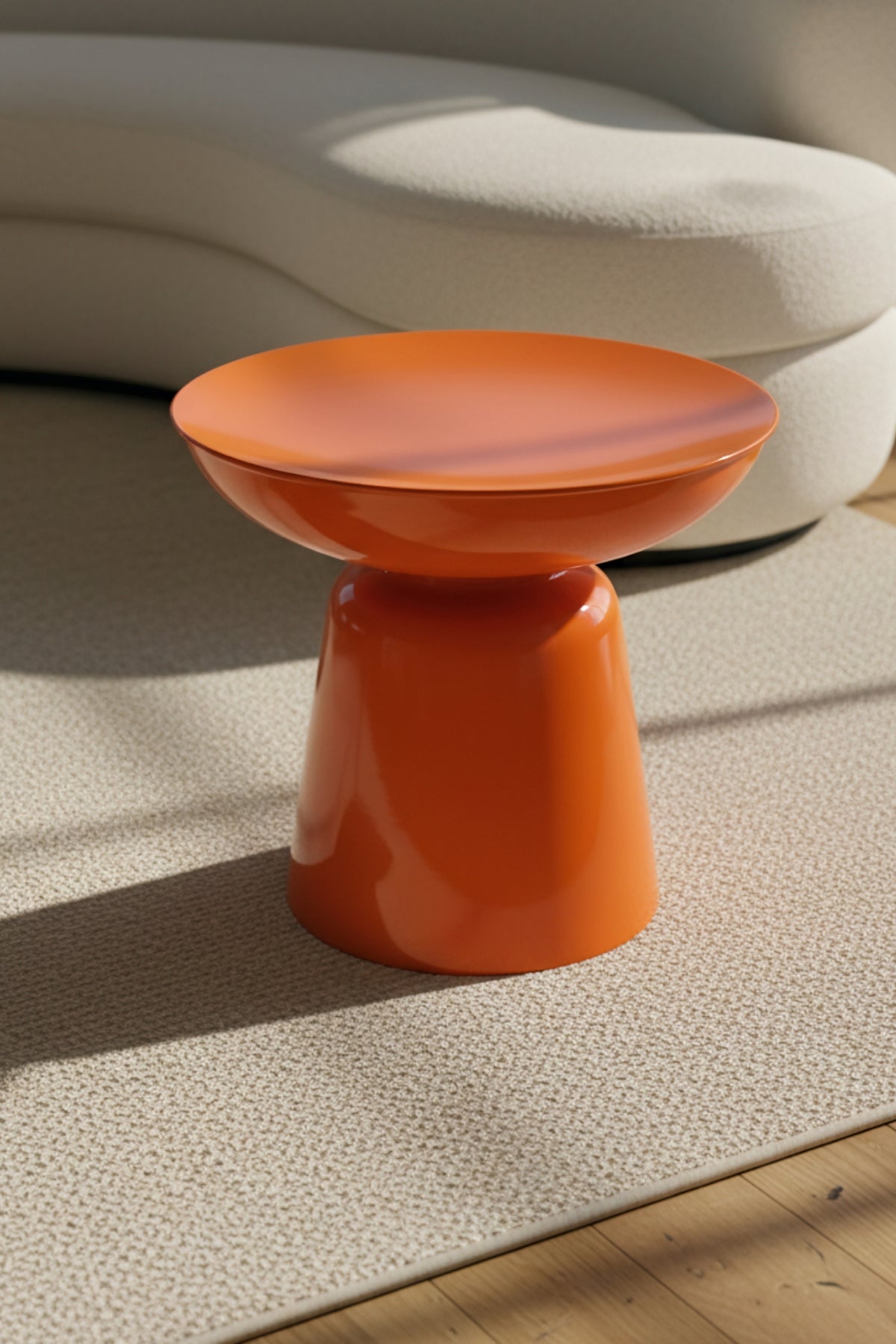 Tondo 44 cm Modern Yan Sehpa Dekoratif Orta Sehpa Oturma Odası