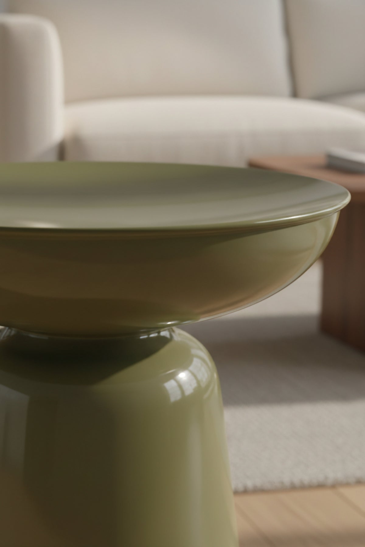 Tondo 44 cm Modern Yan Sehpa Dekoratif Orta Sehpa Oturma Odası