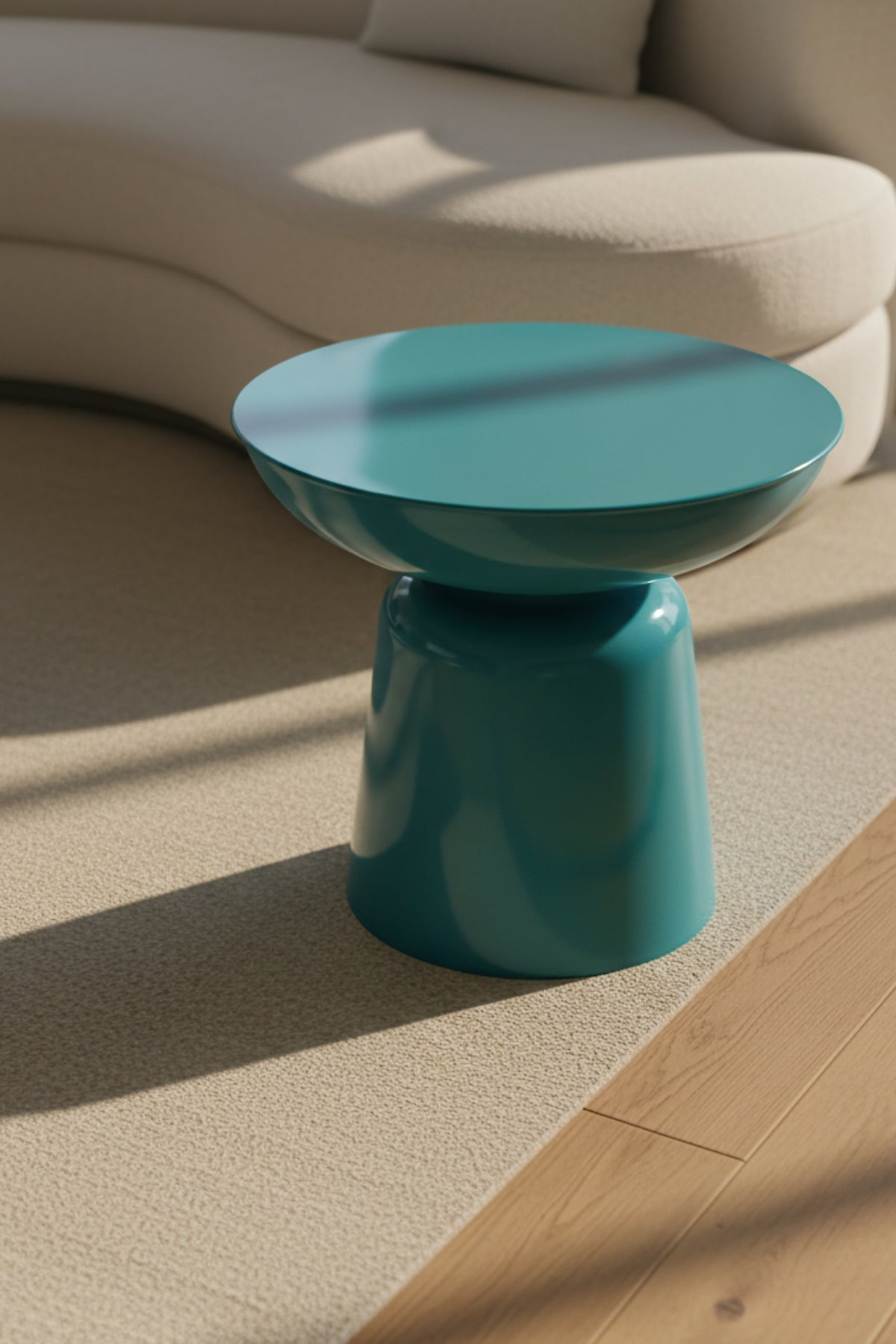 Tondo 44 cm Modern Yan Sehpa Dekoratif Orta Sehpa Oturma Odası