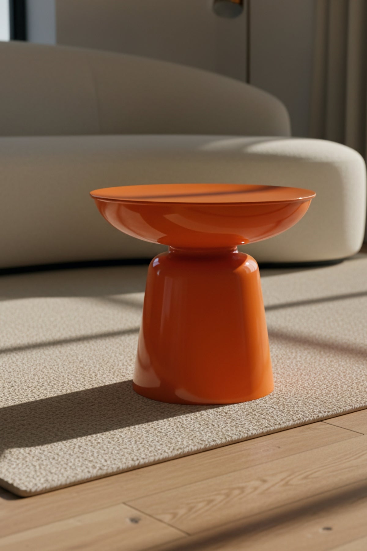 Tondo 44 cm Modern Yan Sehpa Dekoratif Orta Sehpa Oturma Odası