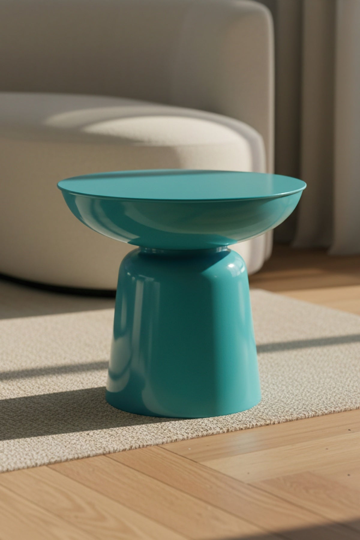 Tondo 44 cm Modern Yan Sehpa Dekoratif Orta Sehpa Oturma Odası