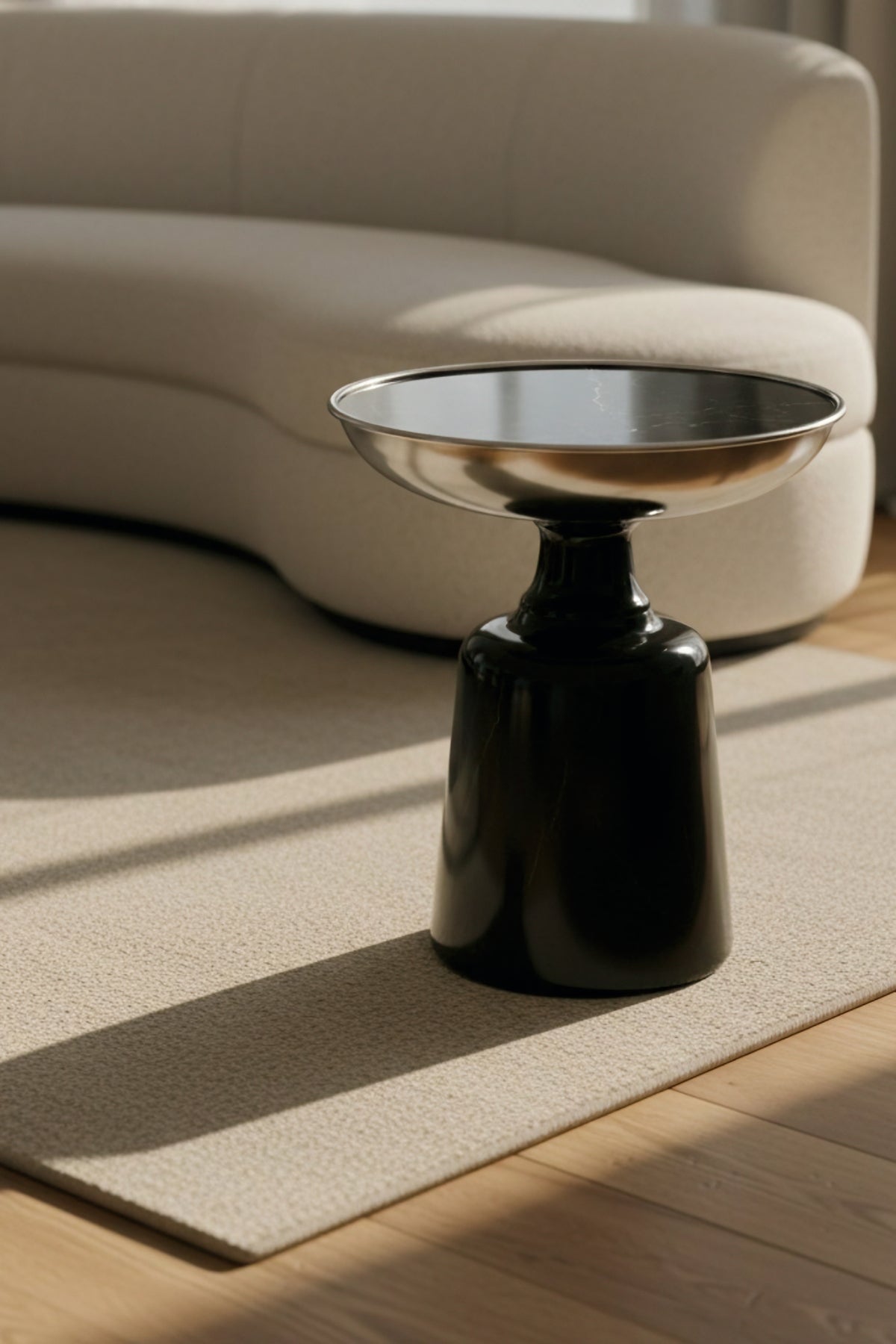Neo Marble Black – Modern Tasarım Yan Sehpa
