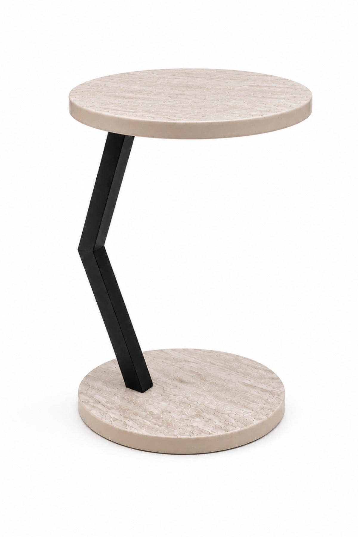 TRAVERTEN 18 MM MDF KOLAY KURULUMLU METAL AYAKLI C SEHPA