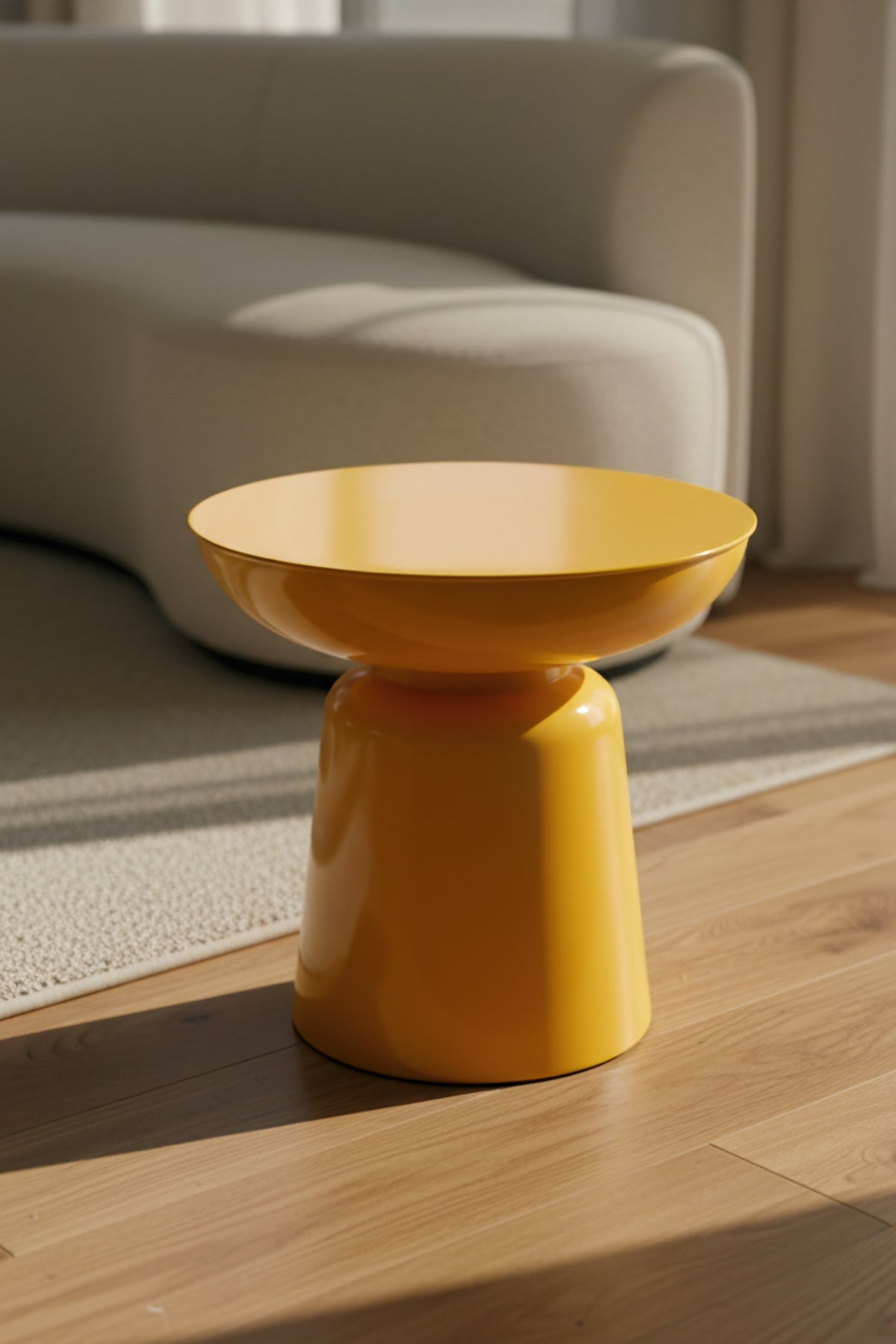 Tondo 44 cm Modern Yan Sehpa Dekoratif Orta Sehpa Oturma Odası