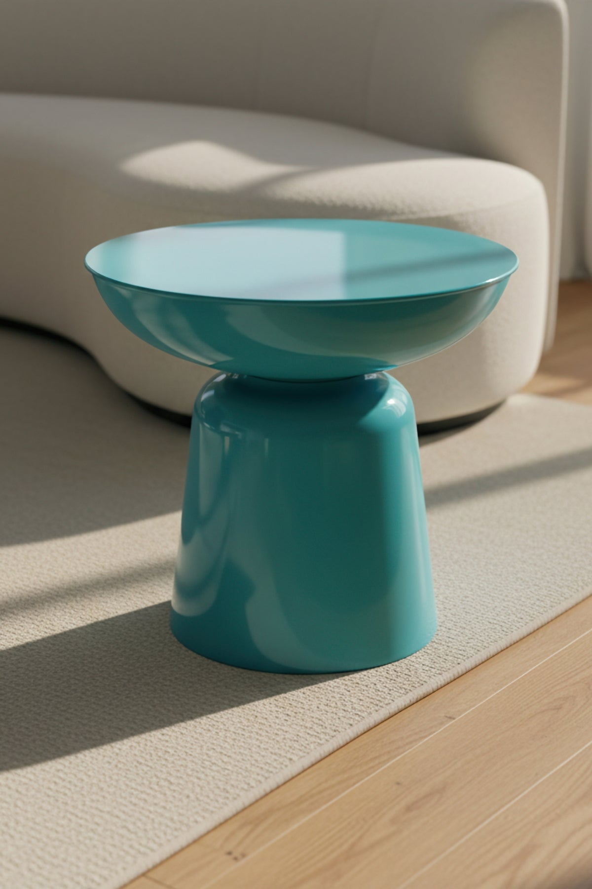 Tondo 44 cm Modern Yan Sehpa Dekoratif Orta Sehpa Oturma Odası