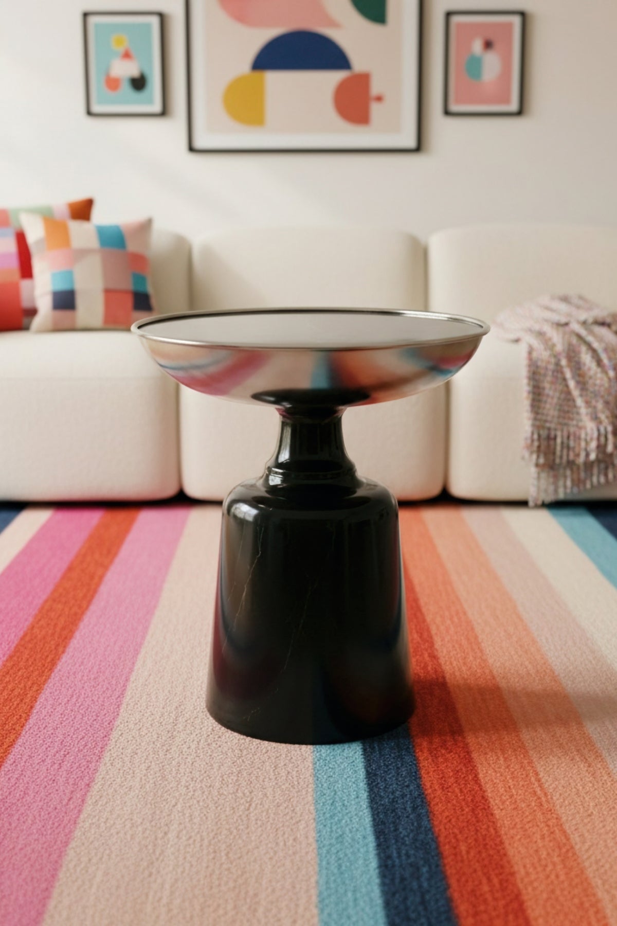 Neo Marble Black – Modern Tasarım Yan Sehpa