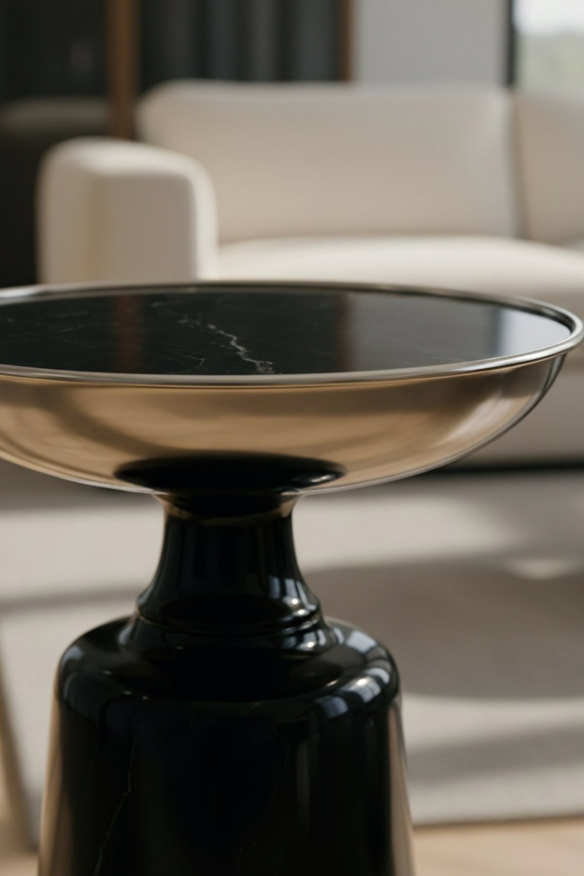 Neo Marble Black – Modern Tasarım Yan Sehpa