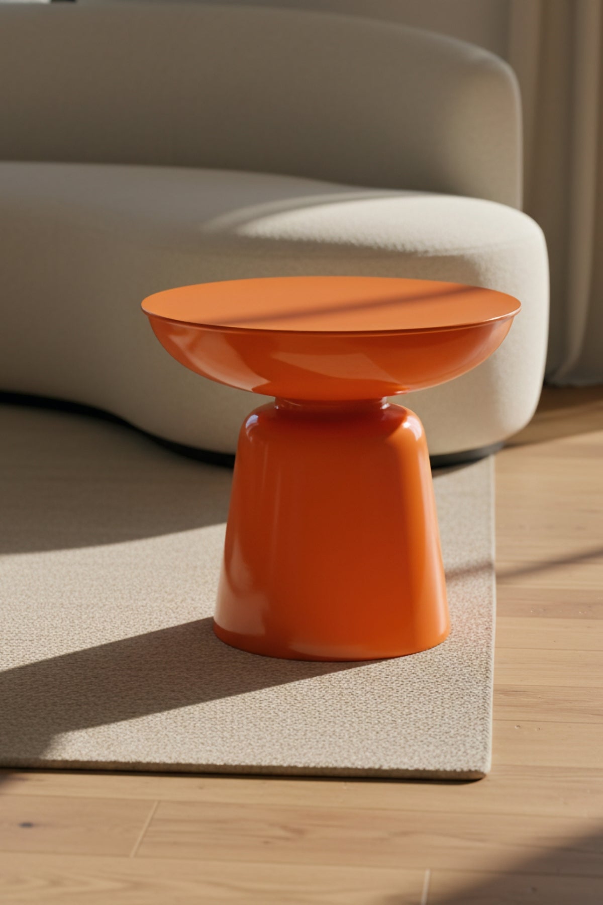 Tondo 44 cm Modern Yan Sehpa Dekoratif Orta Sehpa Oturma Odası