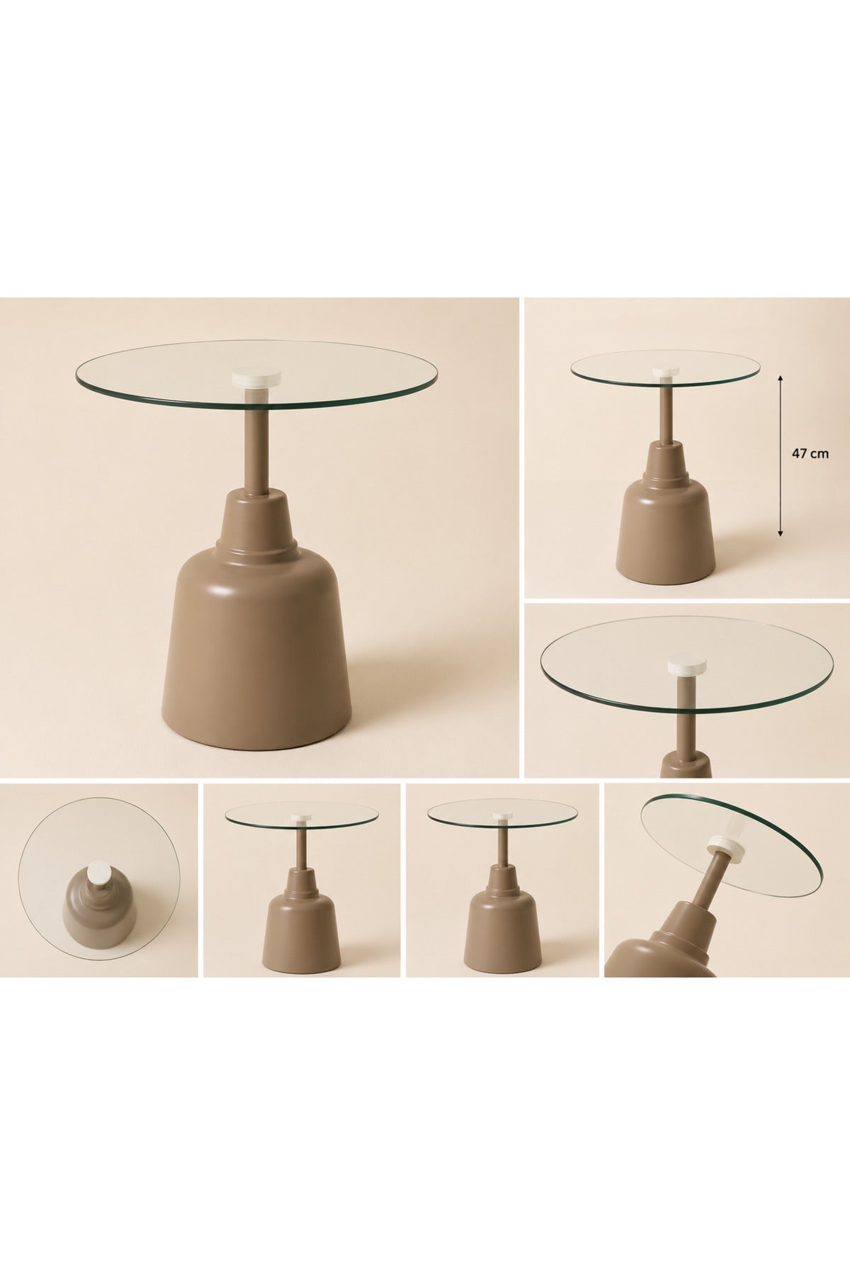NİNA CAPPUCİNO 47CM OTURMA ODASI YAN SEHPA