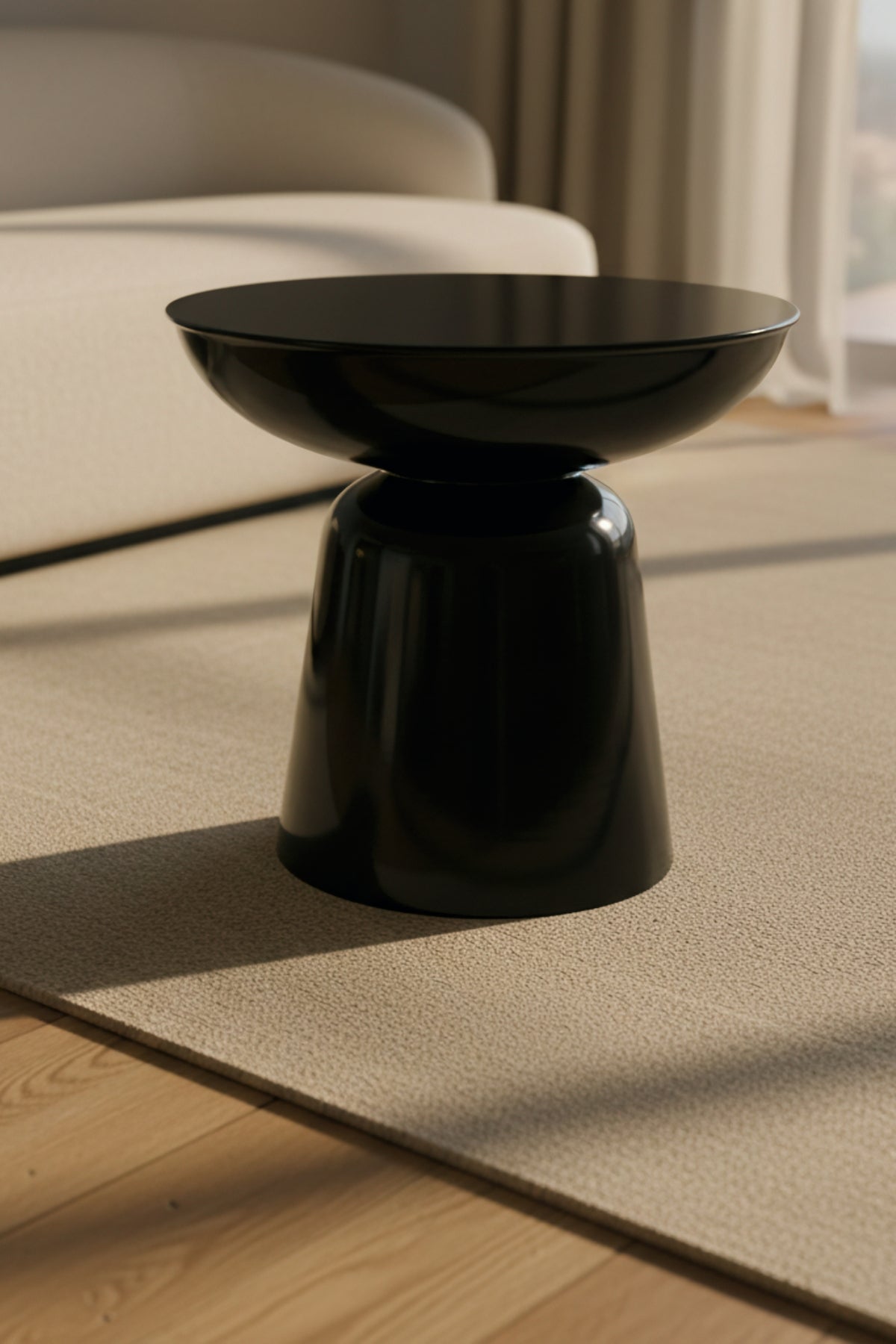 Tondo 44 cm Modern Yan Sehpa Dekoratif Orta Sehpa Oturma Odası