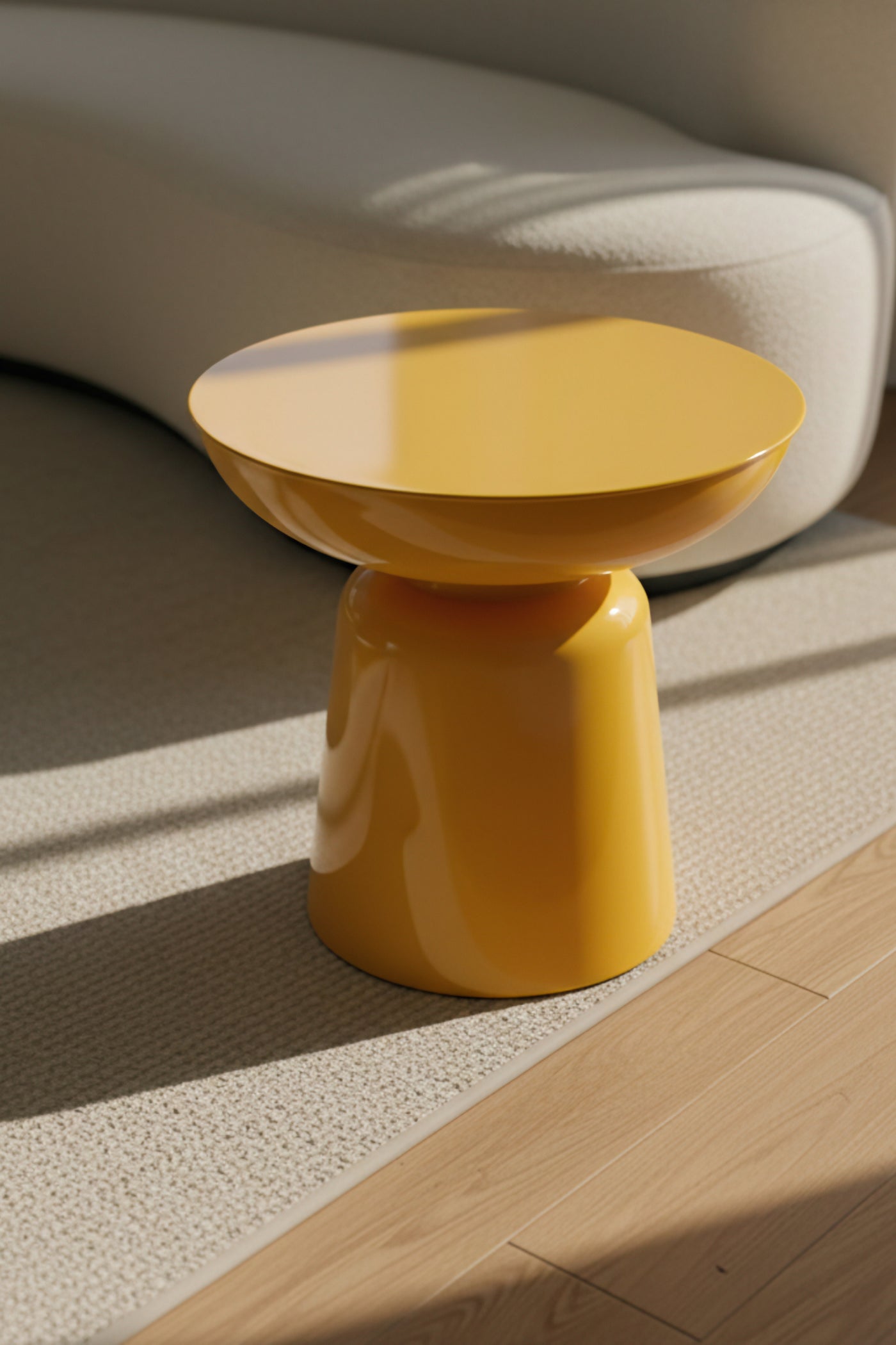 Tondo Sarı 44 cm  – Modern Tasarım Yan Sehpa
